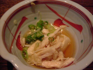 ゴマ豆腐と蒸し鶏の冷鉢