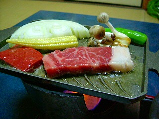 近江牛のステーキ